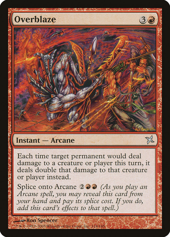 Overblaze 114 (Betrayers of Kamigawa)  - Foil | Good Games Adelaide SA
