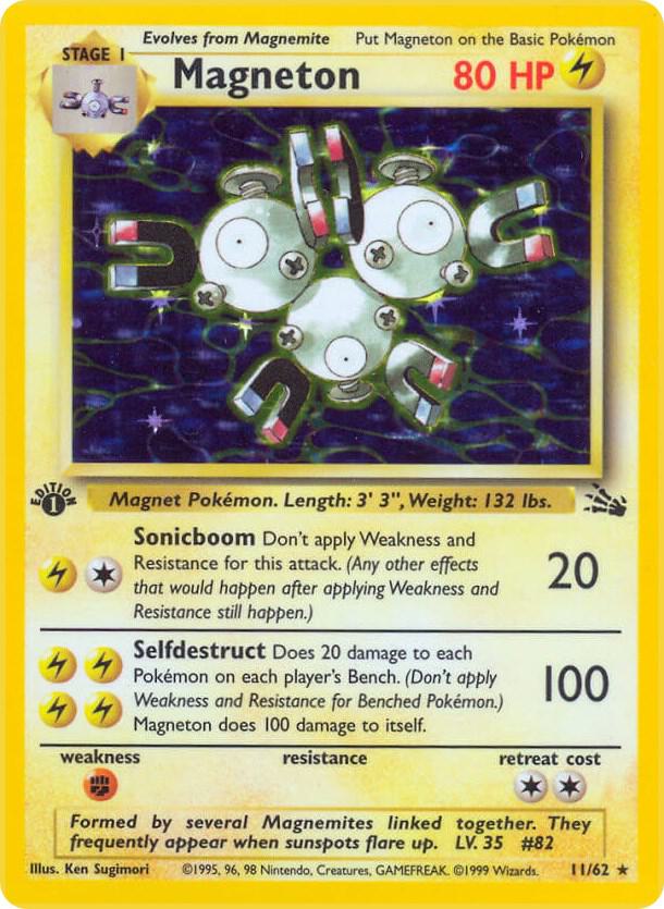 Magneton  11/62 (Fossil)  - 1st Edition Holofoil | Good Games Adelaide SA
