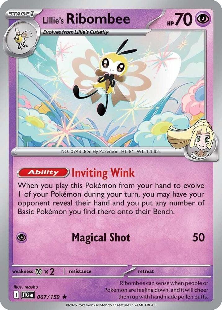 Lillie's Ribombee 067/159 (SV09: Journey Together)  - Holofoil | Good Games Adelaide SA