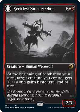 Reckless Stormseeker // Storm-Charged Slasher [Innistrad: Double Feature] | Good Games Adelaide SA