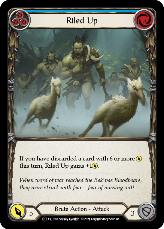 Riled Up (Blue) [U-CRU018] Unlimited Normal | Good Games Adelaide SA