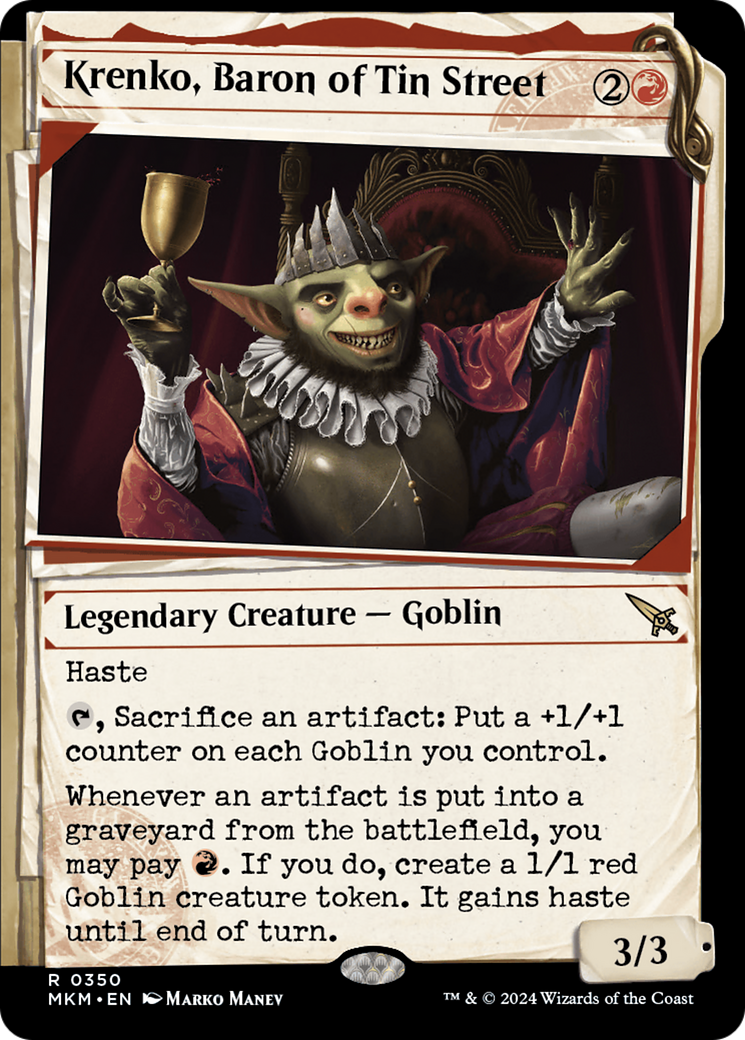 Krenko, Baron of Tin Street (Showcase) [Murders at Karlov Manor] | Good Games Adelaide SA