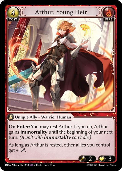 Arthur, Young Heir (118) [Dawn of Ashes: Alter Edition] | Good Games Adelaide SA