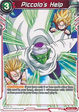 Piccolo's Help [BT2-032] | Good Games Adelaide SA