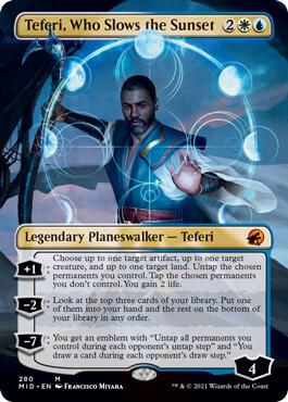 Teferi Who Slows the Sunset Borderless 280 (Innistrad: Midnight Hunt)  | Good Games Adelaide SA
