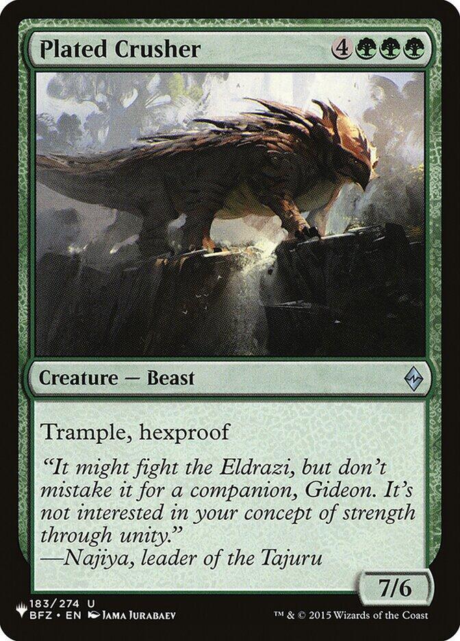 Plated Crusher 183/274 (The List Reprints)  | Good Games Adelaide SA