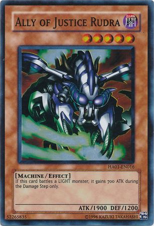 Ally of Justice Rudra [HA01-EN016] Super Rare | Good Games Adelaide SA