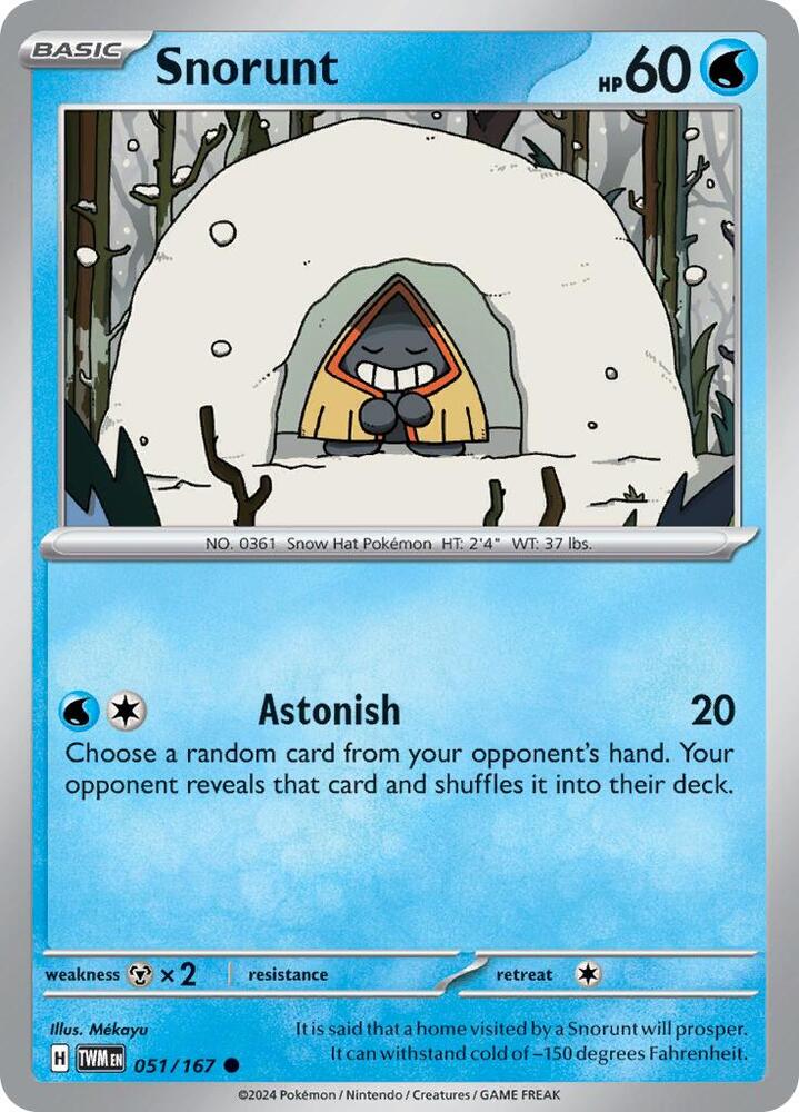 Snorunt 051/167 (SV06: Twilight Masquerade)  | Good Games Adelaide SA