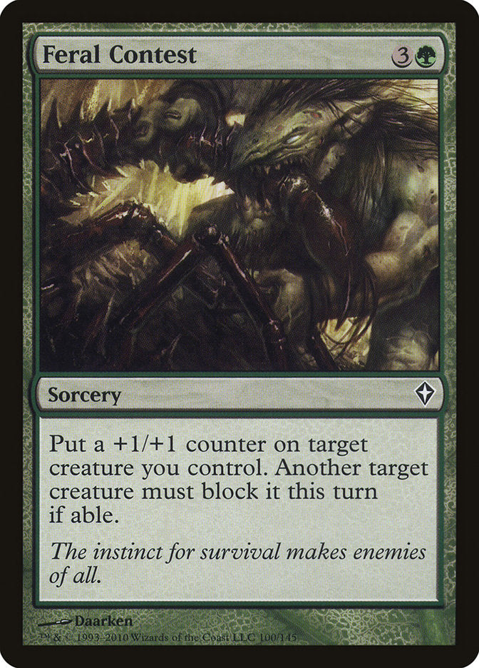 Feral Contest 100 (Worldwake)  - Foil | Good Games Adelaide SA