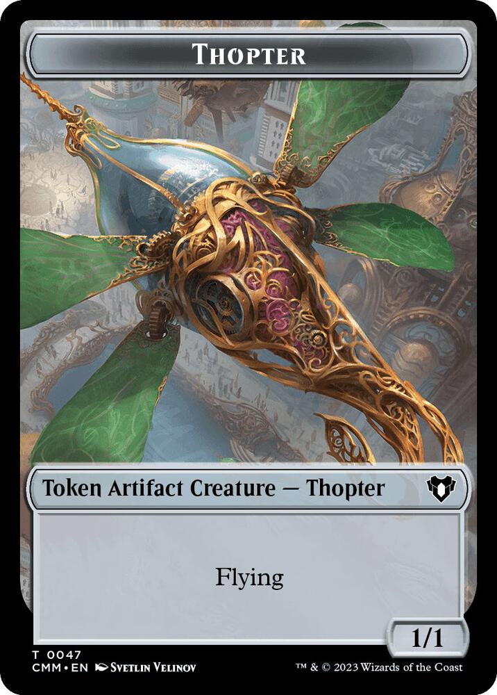 Thopter Myr Double Sided Token 47 // 43 (Commander Masters)  - Foil | Good Games Adelaide SA