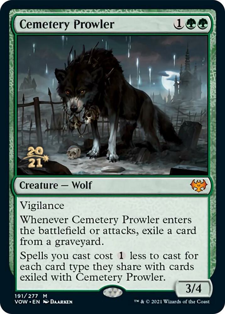 Cemetery Prowler 191 (Prerelease Cards)  - Foil | Good Games Adelaide SA