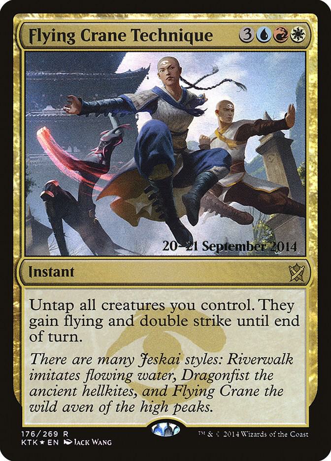 Flying Crane Technique 176 (Prerelease Cards)  - Foil | Good Games Adelaide SA