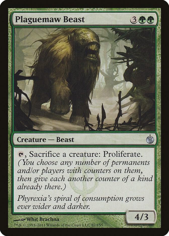 Plaguemaw Beast 87 (Mirrodin Besieged)  - Foil | Good Games Adelaide SA