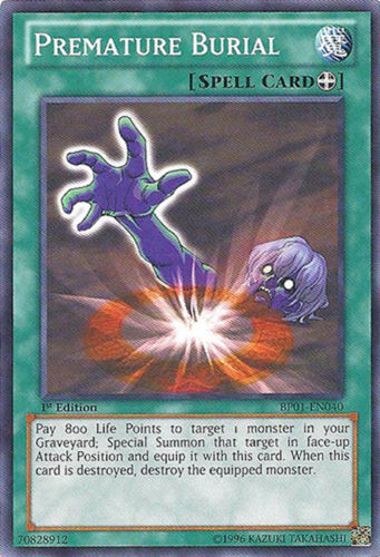 Premature Burial [BP01-EN040] Starfoil Rare | Good Games Adelaide SA