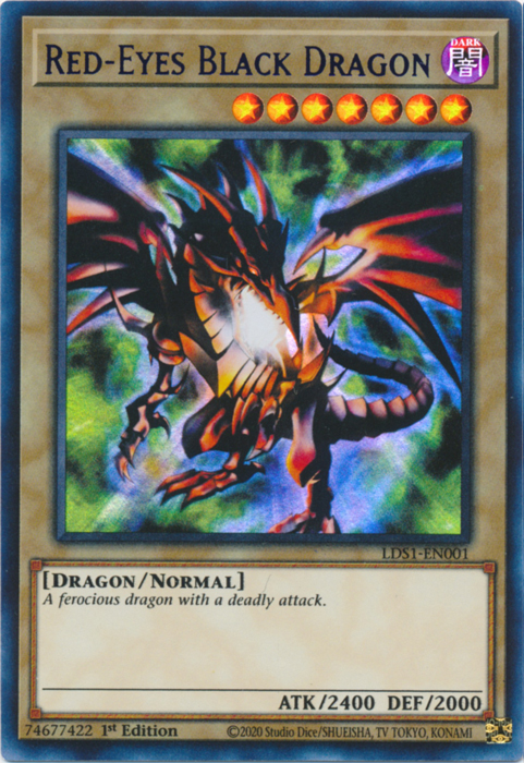 Red-Eyes Black Dragon (Blue) [LDS1-EN001] Ultra Rare | Good Games Adelaide SA
