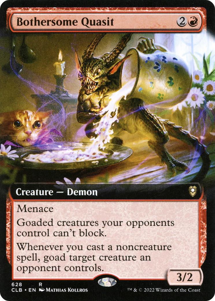 Bothersome Quasit (Extended Art) [Commander Legends: Battle for Baldur's Gate] | Good Games Adelaide SA