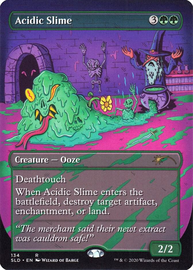 Acidic Slime 134 (Secret Lair Drop Series)  - Borderless | Good Games Adelaide SA