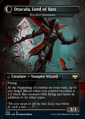 Dracula, Lord of Blood // Dracula, Lord of Bats - Voldaren Bloodcaster // Bloodbat Summoner (Borderless) (Dracula Series) [Innistrad: Crimson Vow] | Good Games Adelaide SA
