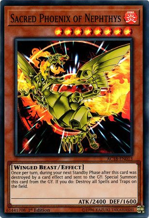 Sacred Phoenix of Nephthys [AC18-EN013] Super Rare | Good Games Adelaide SA