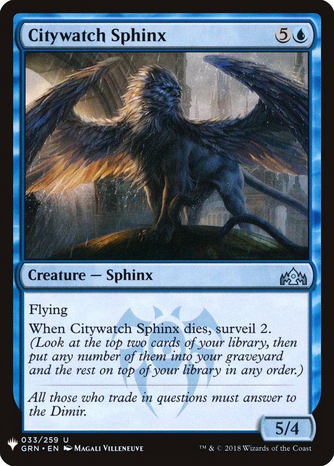 Citywatch Sphinx [Mystery Booster] | Good Games Adelaide SA