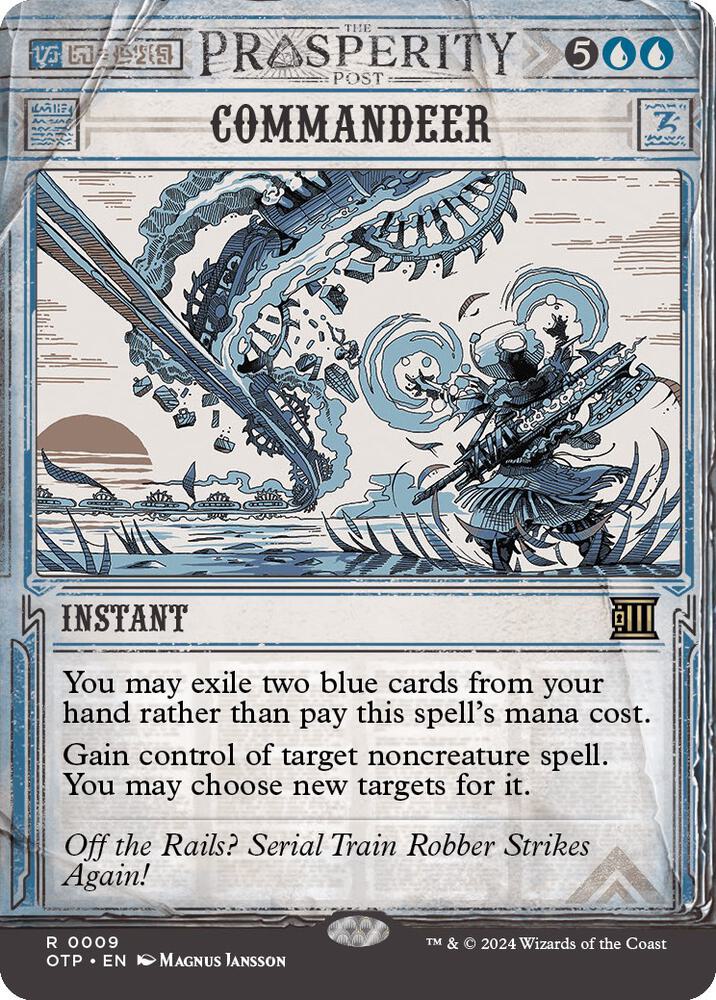 Commandeer 9 (Outlaws of Thunder Junction: Breaking News)  - Foil | Good Games Adelaide SA
