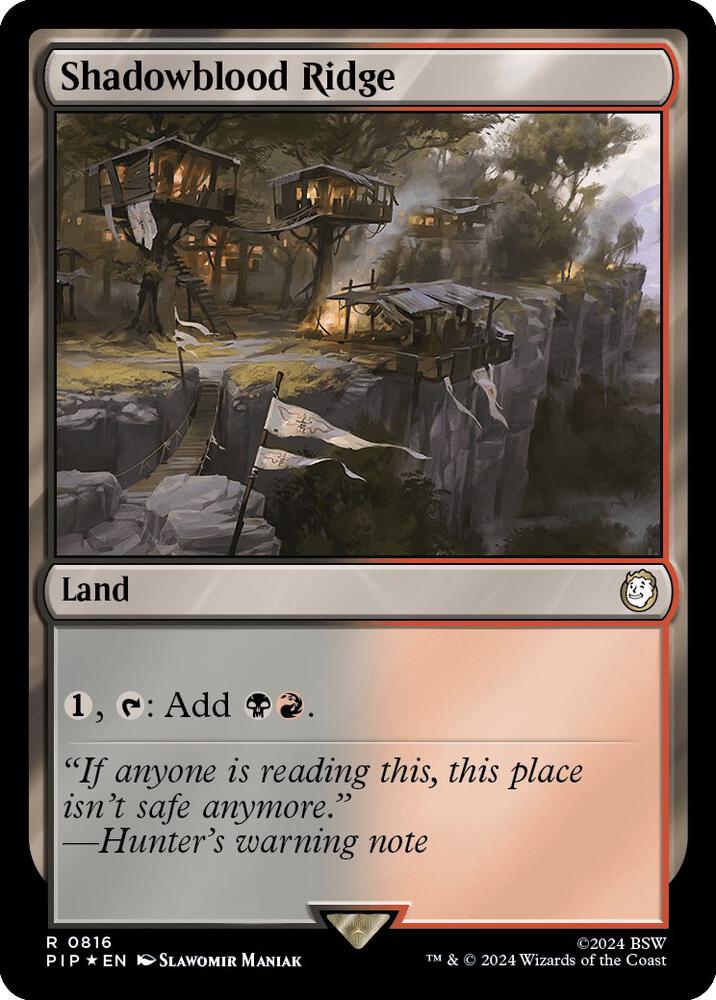 Shadowblood Ridge 816 (Universes Beyond: Fallout)  - Foil | Good Games Adelaide SA