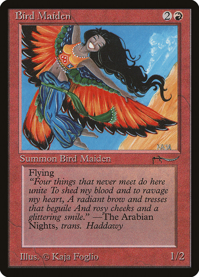Bird Maiden (Light Mana Cost) [Arabian Nights] | Good Games Adelaide SA
