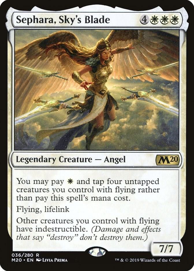 Sephara, Sky's Blade 36 (Core Set 2020)  - Foil | Good Games Adelaide SA