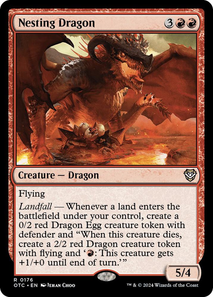 Nesting Dragon 176 (Commander: Outlaws of Thunder Junction)  | Good Games Adelaide SA