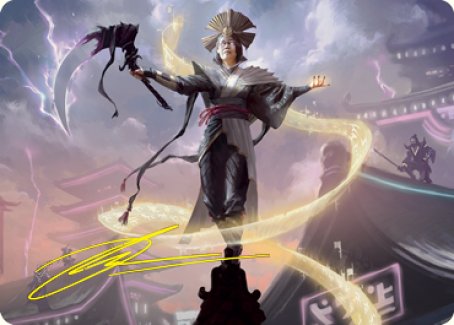 Naomi, Pillar of Order Art Card (Gold-Stamped Signature) [Kamigawa: Neon Dynasty Art Series] | Good Games Adelaide SA