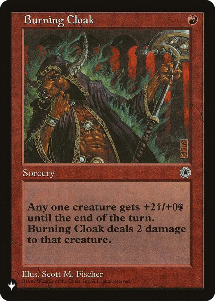 Burning Cloak  (The List Reprints)  | Good Games Adelaide SA