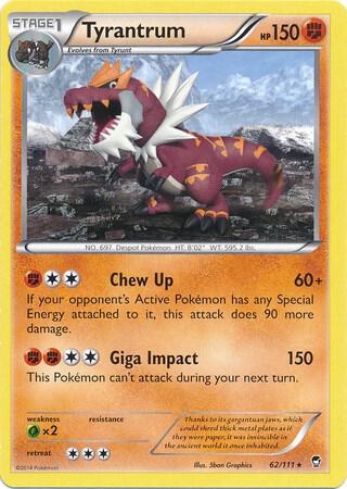 Tyrantrum 062/111 (Miscellaneous Cards & Products)  - Cosmo Holofoil | Good Games Adelaide SA