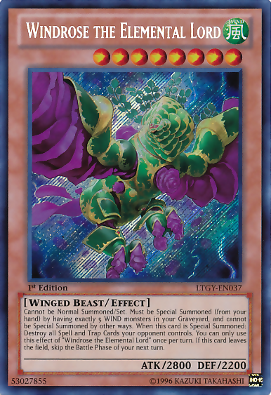 Windrose the Elemental Lord [LTGY-EN037] Secret Rare | Good Games Adelaide SA