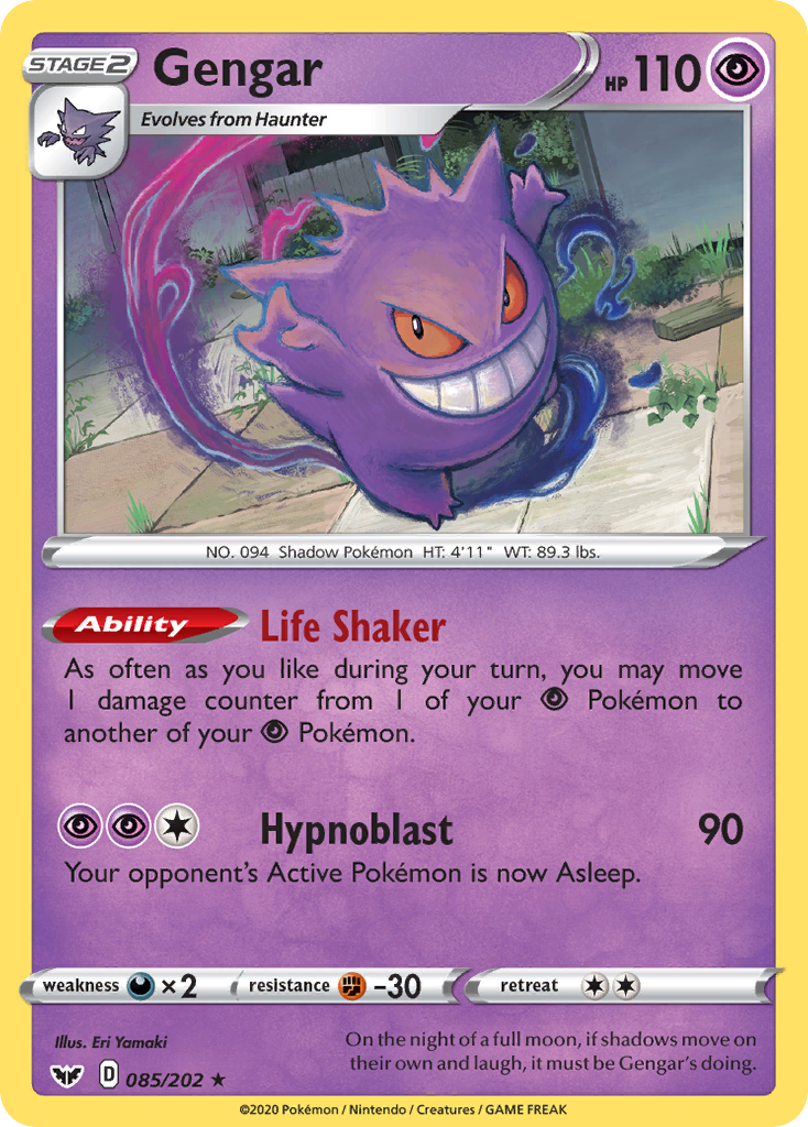 Gengar (085/202) [Sword & Shield: Base Set] | Good Games Adelaide SA