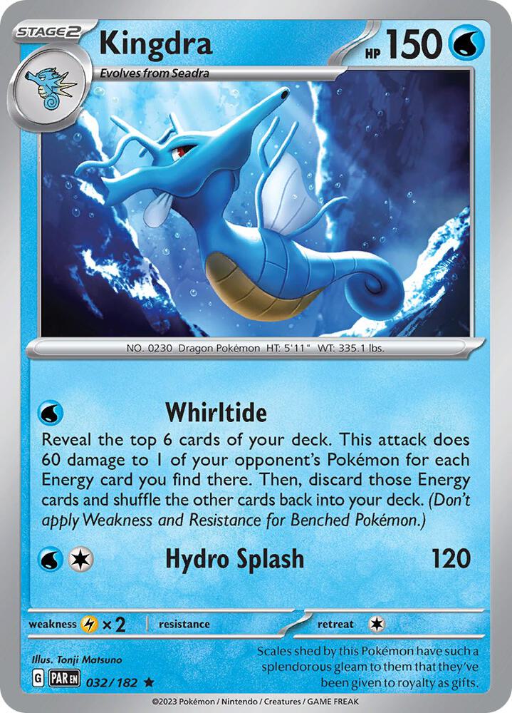 Kingdra 032/182 (SV04: Paradox Rift)  - Holofoil | Good Games Adelaide SA