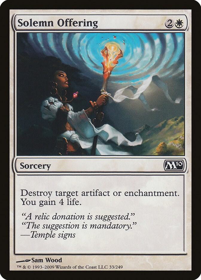 Solemn Offering 33/249 (Magic 2010 (M10))  - Foil | Good Games Adelaide SA