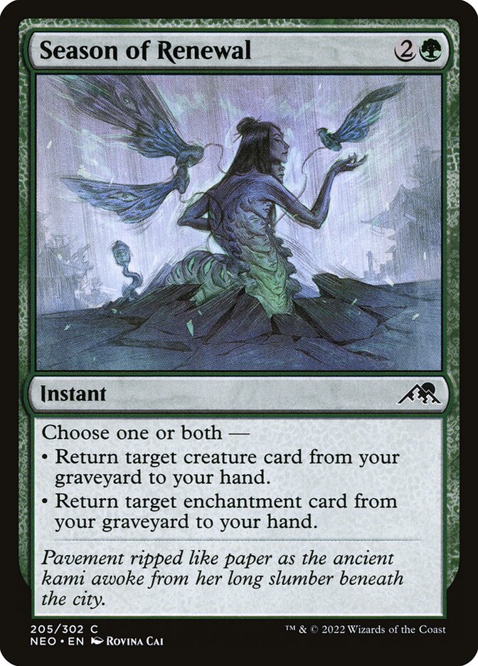 Season of Renewal 205 (Kamigawa: Neon Dynasty)  - Foil | Good Games Adelaide SA