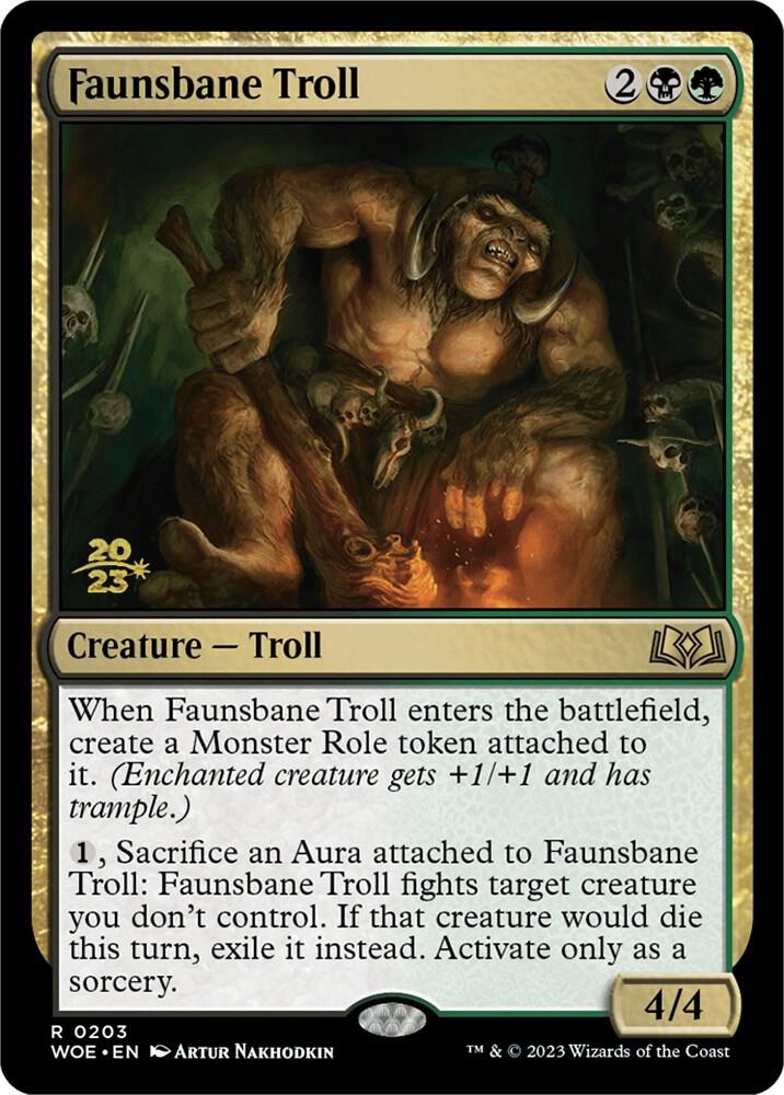 Faunsbane Troll 203 (Prerelease Cards)  - Foil | Good Games Adelaide SA