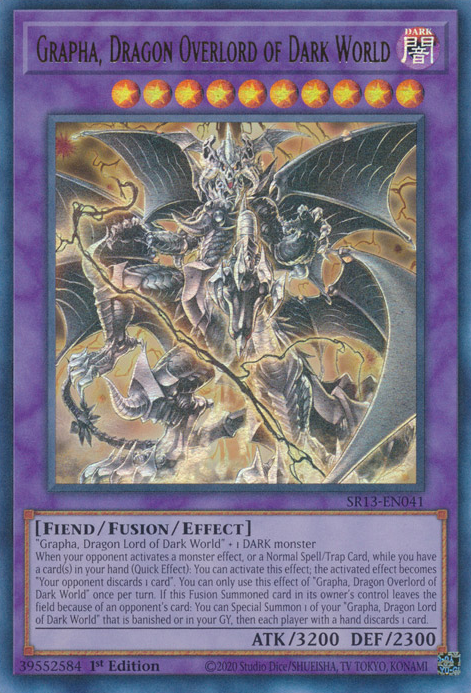 Grapha, Dragon Overlord of Dark World [SR13-EN041] Ultra Rare | Good Games Adelaide SA