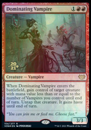 Dominating Vampire [Innistrad: Crimson Vow Prerelease Promos] | Good Games Adelaide SA