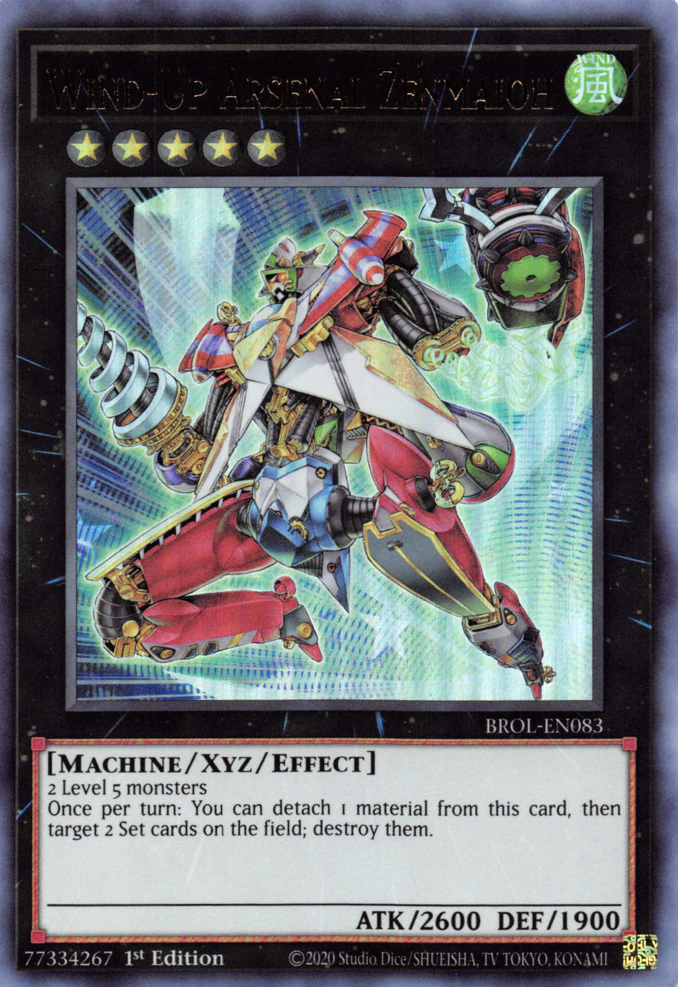 Wind-Up Arsenal Zenmaioh [BROL-EN083] Ultra Rare | Good Games Adelaide SA