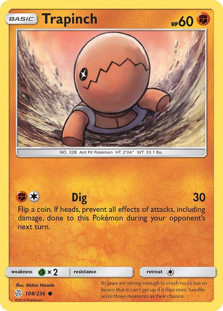 Trapinch 108/236 (SM - Cosmic Eclipse)  | Good Games Adelaide SA