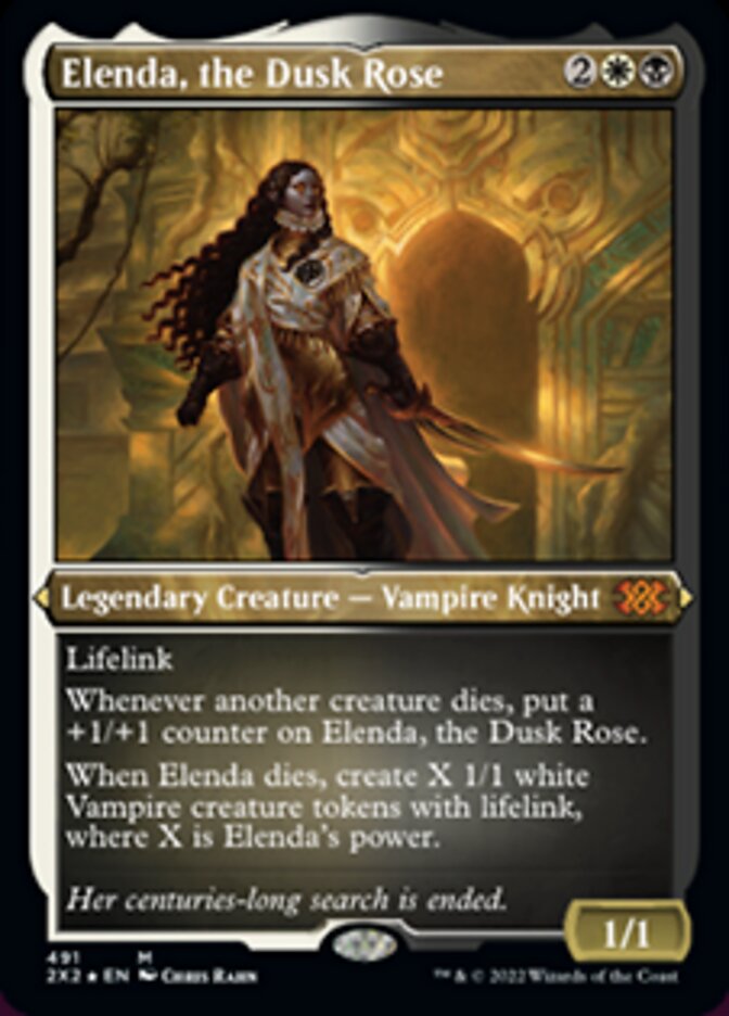 Elenda, the Dusk Rose (Foil Etched) [Double Masters 2022] | Good Games Adelaide SA