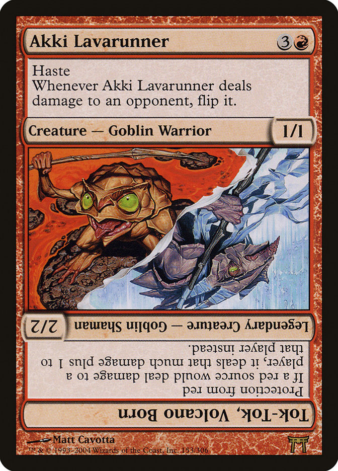 Akki Lavarunner // Tok-Tok, Volcano Born 153 (Champions of Kamigawa)  | Good Games Adelaide SA