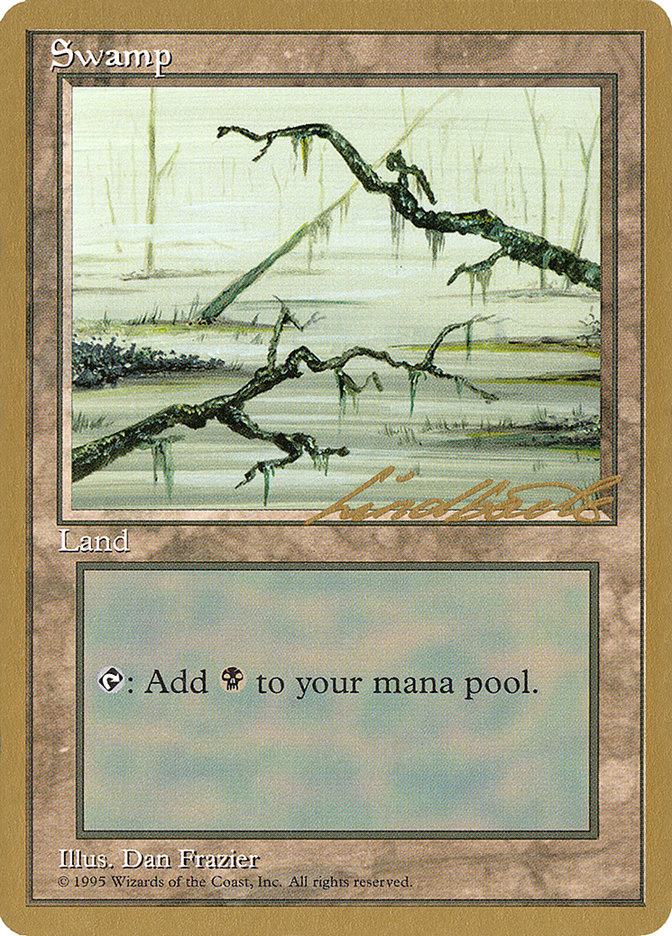 Swamp (ll371) (Leon Lindback) [Pro Tour Collector Set] | Good Games Adelaide SA
