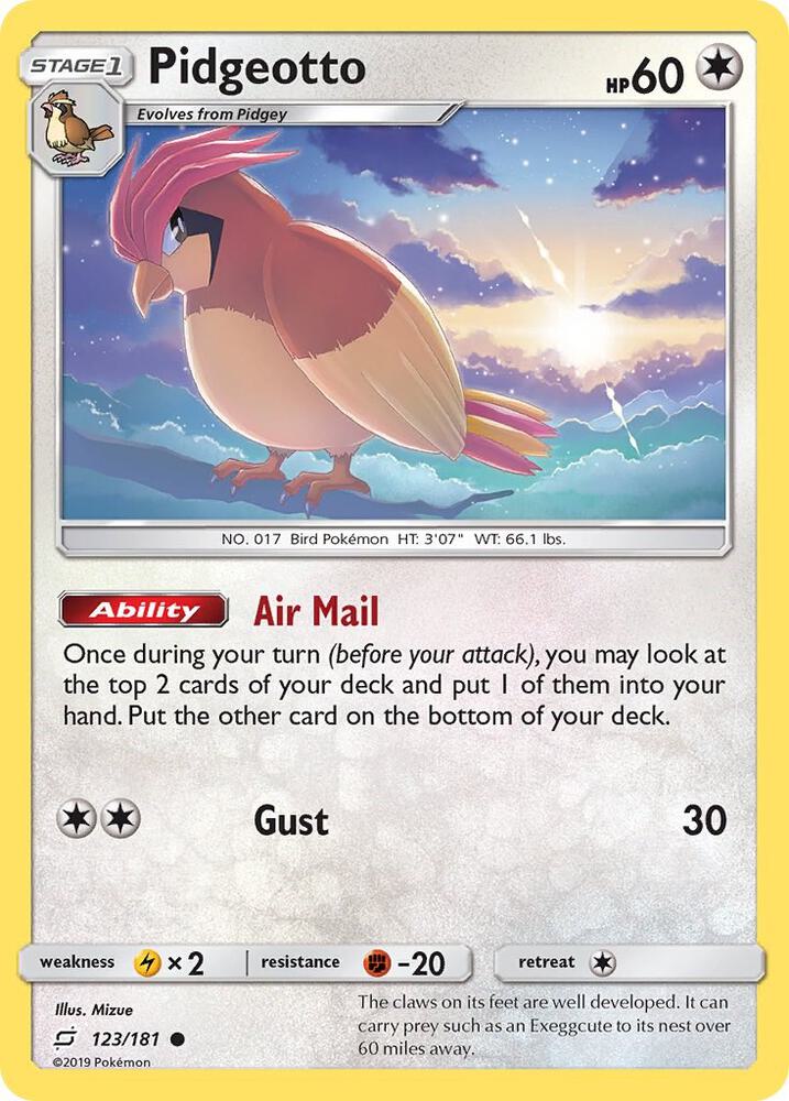 Pidgeotto 123/181 (SM - Team Up)  | Good Games Adelaide SA