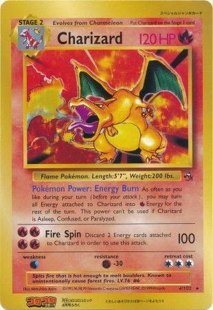 Charizard (4/102) (CoroCoro Promo) (Jumbo Card) [Base Set Unlimited] | Good Games Adelaide SA