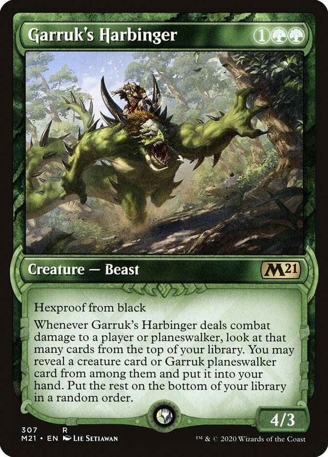 Garruk's Harbinger 307 (Core Set 2021)  - Foil | Good Games Adelaide SA