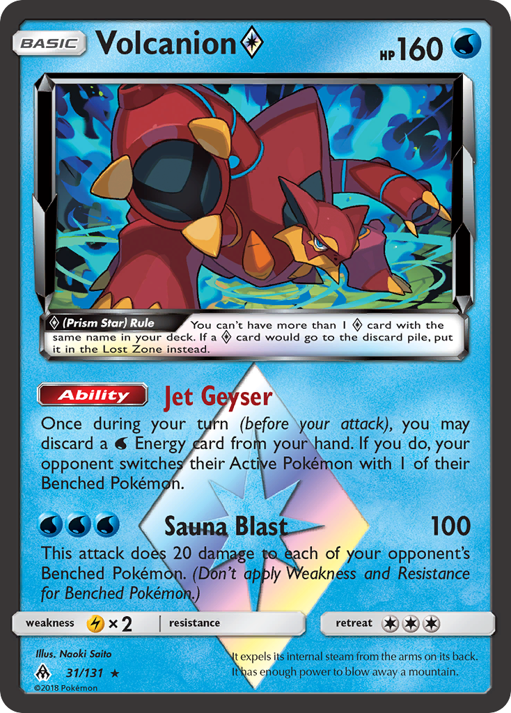 Volcanion (31/131) (Prism Star) [Sun & Moon: Forbidden Light] | Good Games Adelaide SA