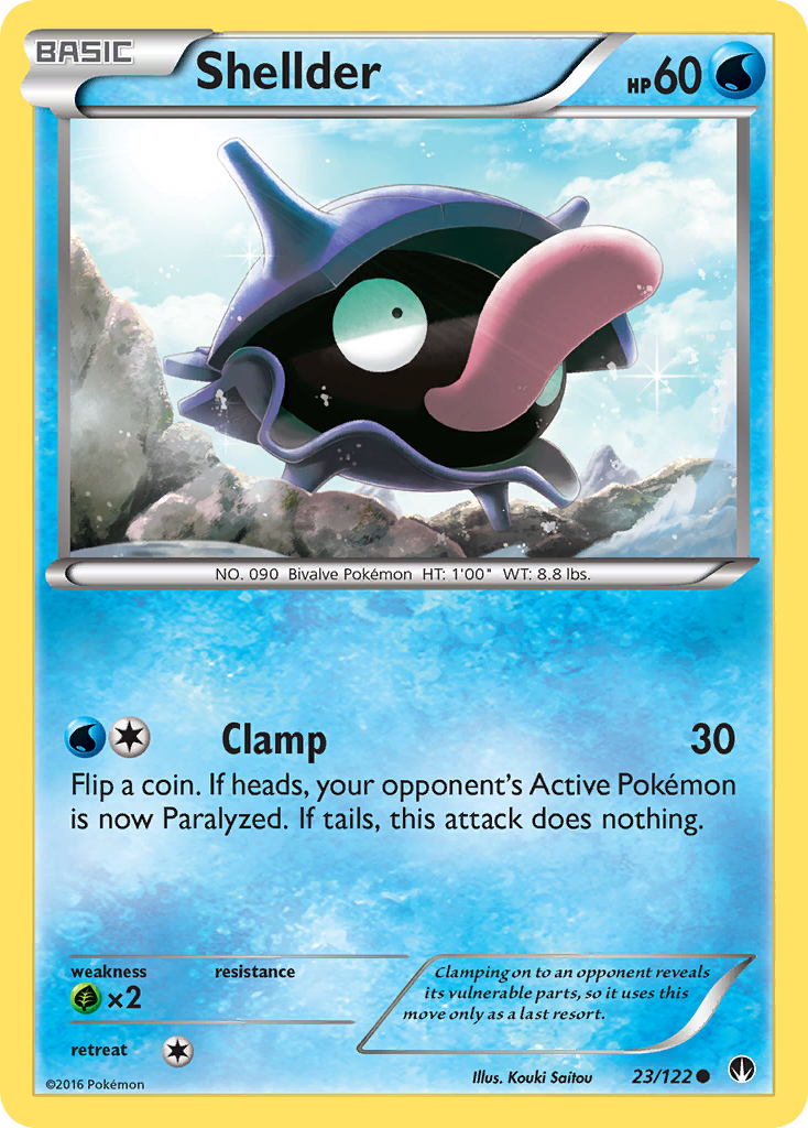 Shellder (23/122) [XY: BREAKpoint] | Good Games Adelaide SA